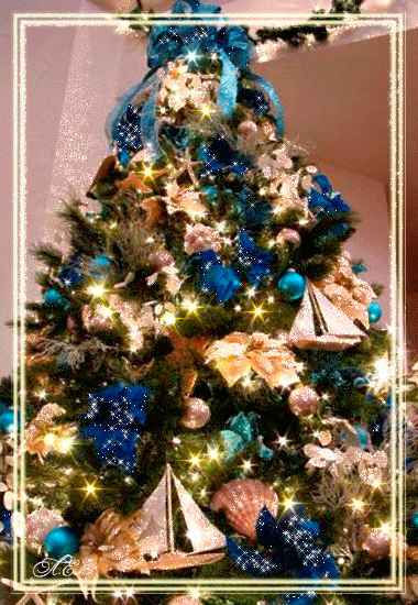 Новогодняя красавица елка - Новогодние, gif скачать бесплатно