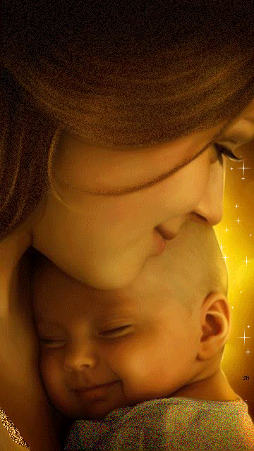 Мать и дитя - День матери, gif скачать бесплатно