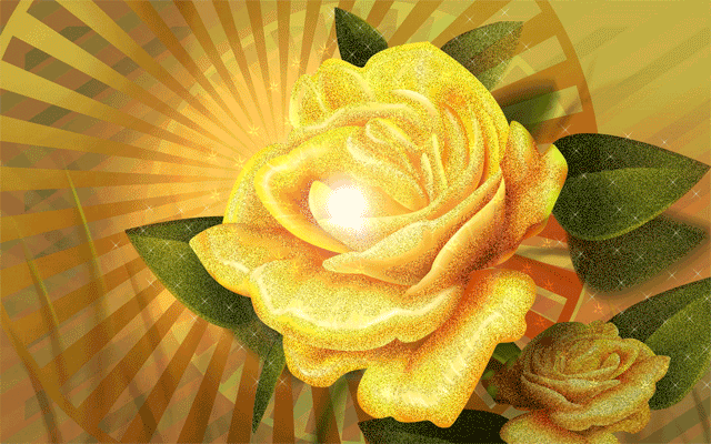 Роза желтая - Открытки с розами, gif скачать бесплатно