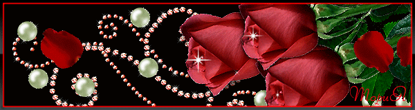 Розы с жемчугом - Открытки с розами, gif скачать бесплатно