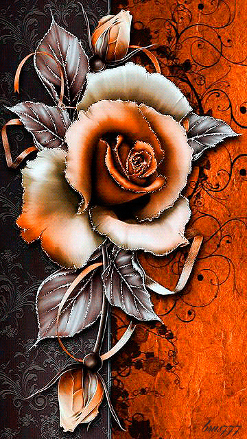 Абстрактная роза - Открытки с розами, gif скачать бесплатно
