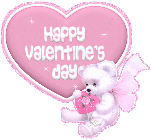 Романтическая валентинка - День Святого Валентина 14 февраля, gif скачать бесплатно