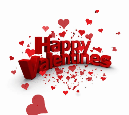 Валентинка - День Святого Валентина 14 февраля, gif скачать бесплатно