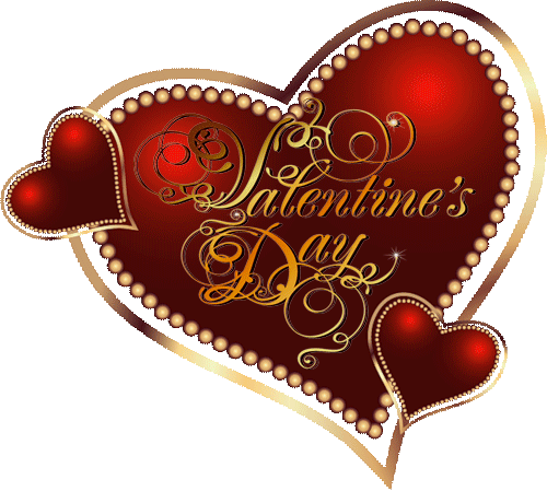 Большая валентинка - День Святого Валентина 14 февраля, gif скачать бесплатно