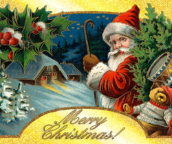 Старинные рождественские открытки - Рождество