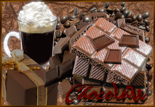 Горячий шоколад - Всемирный день шоколада, gif скачать бесплатно