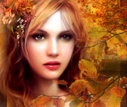 Осенняя девушка - Осенние картинки