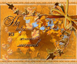 На ковре из жёлтых листьев - Осенние картинки