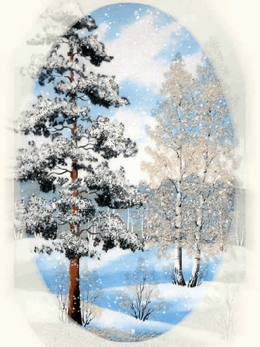 Зимний пейзаж - Зима в картинках, gif скачать бесплатно