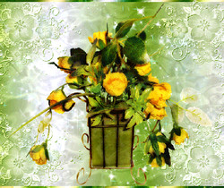 Букет жёлтых роз - Открытки с розами