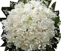 Букет из белых роз - Открытки с розами