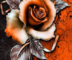 Абстрактная роза - Открытки с розами