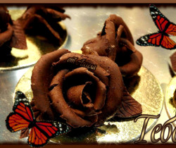 Шоколадная роза - Открытки с розами