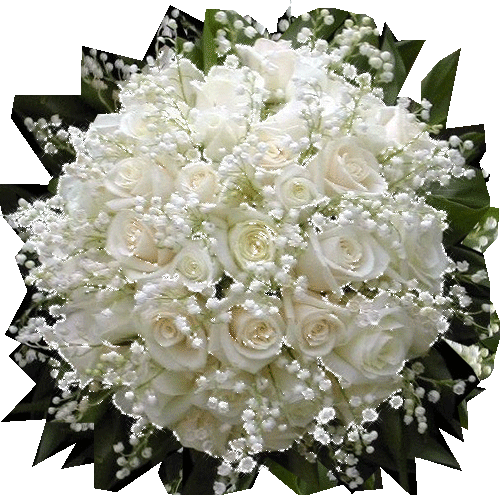 Букет из белых роз - Открытки с розами, gif скачать бесплатно