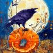 Хэллоуин ворона - Картинки Хэллоуин