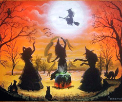 Ведьмы Хэллоуин - Картинки Хэллоуин
