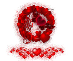 Сердечки - блестящие картинки - День Святого Валентина 14 февраля