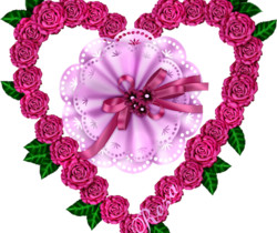 Сердечко из цветов - День Святого Валентина 14 февраля