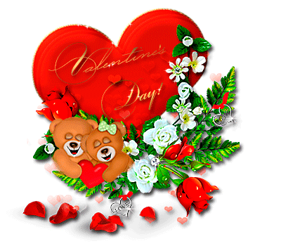 Сердце валентинка - День Святого Валентина 14 февраля, gif скачать бесплатно