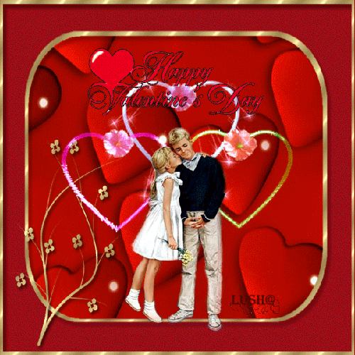 Валентинка на день влюбленных - День Святого Валентина 14 февраля, gif скачать бесплатно